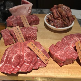 Wagyu Place - Meat selection for their sushi and bbq deal for 39.99 before 4pm. - Barbeque Near Me - Flushing, New York