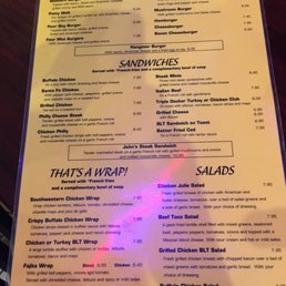 Menu side 1