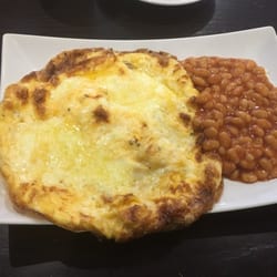 Munchies - Cheese Omelette with beans