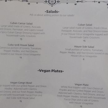 Cuba 1918 - Vegan options not just carrot sticks and fries - Cuban Near Me - San Antonio, Texas Cuba 1918 - Vegan options not just carrot sticks and fries - Cuban Near Me - San Antonio, Texas