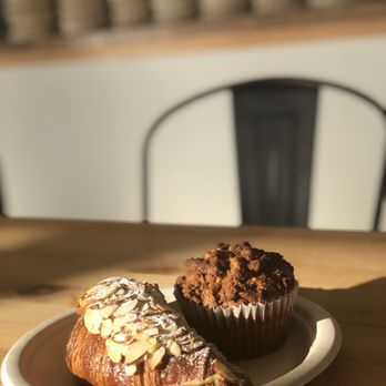 Rosalind Bakery - Almond croissant and millet muffin. So good. - Bakeries Near Me - Pacifica, California