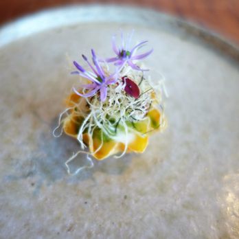 Frantzén - 05/26/18 Frantzén - Yuba - Pickled Cucumber, Cauliflower, Glazed Eel - Scandinavian Near Me - Stockholm, Alberta