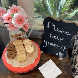Michael Siu, DDS - girl scout cookies in their lobby! only the best for Dr. Khoe's patients!!!