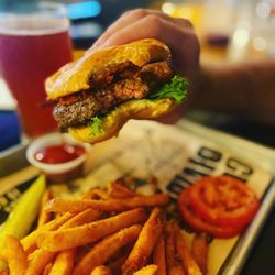 Great Divide Brewhouse and Kitchen - Great Divide Burger - that tomato jam is BOMB!