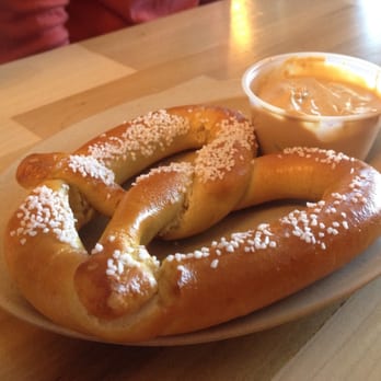 Valley River Brewery - Pretzel with beer cheese - Breweries Near Me - Murphy, North Carolina Valley River Brewery - Pretzel with beer cheese - Breweries Near Me - Murphy, North Carolina