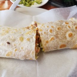 Chicken burrito.