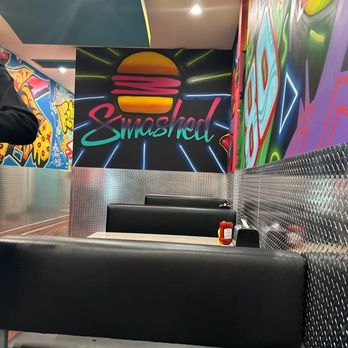 Smashed Burbank - Love the art on the wall - Burgers Near Me - Burbank, California Smashed Burbank - Love the art on the wall - Burgers Near Me - Burbank, California