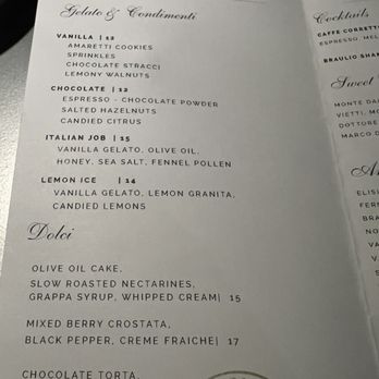 Lilia - Dessert menu - Italian Near Me - Brooklyn, New York Lilia - Dessert menu - Italian Near Me - Brooklyn, New York