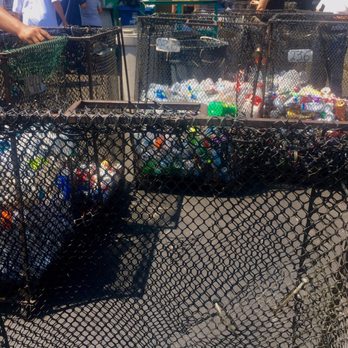 Wilmington Recyclers - Rolling bins to separate your recyclables and the line to get weighed. - Recycling Center Near Me - Wilmington, California