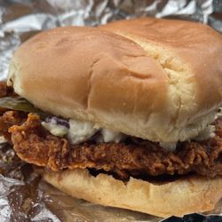 Chicken Heat - "Hot" chicken sandwich with slaw.