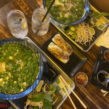 Pho Barr - Pho Bo Pho Ga Grilled Chicken spring rolls - Vietnamese Near Me - Webster, Texas