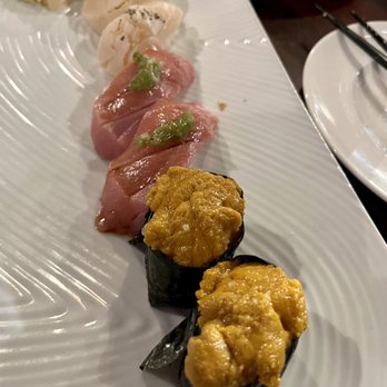 Moon Tree Sushi And Tapas - Uni, Toro, seared scallop nigiri @MoonTree (Q.Anne) - Sushi Bars Near Me - Seattle, Washington Moon Tree Sushi And Tapas - Uni, Toro, seared scallop nigiri @MoonTree (Q.Anne) - Sushi Bars Near Me - Seattle, Washington