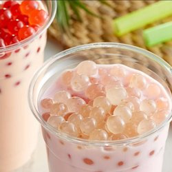 Snickerdoodlz Frozen Yogurt - Pink Rose Bubble Tea