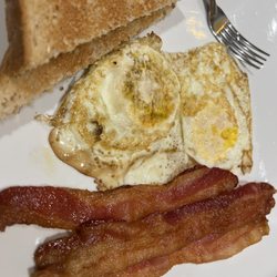 Burger Theory - Eggs made to order. Also had oatmeal and a fruit cup
