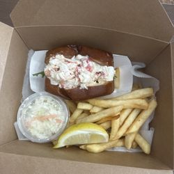 Fjord Fish Market - Extremely tiny lobster roll. Looks more like a slider.
