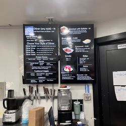 Rimmels - Here is a pic of their menu. They do not have any to take with you.
