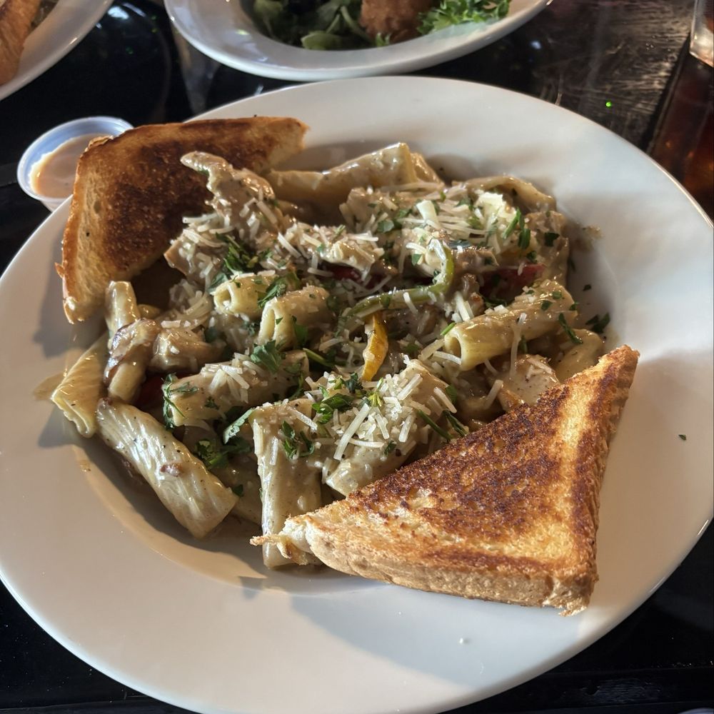 George Restaurant - The famous Rasta Pasta! So good! - Desserts Near Me - Hampton, Virginia George Restaurant - The famous Rasta Pasta! So good! - Desserts Near Me - Hampton, Virginia