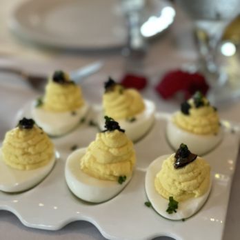 Ocean Prime - White Truffle Caviar Deviled Eggs - Seafood Near Me - Tampa, Florida
