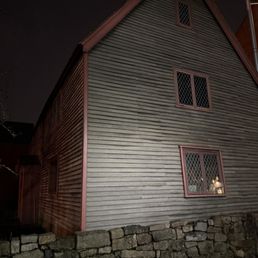 Original house in early Salem times. Original house in early Salem times.