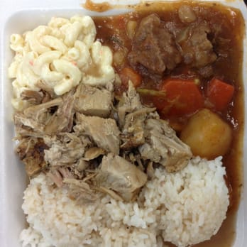 Nicky's Lunch Wagon - Beef Stew & Roast Pork mixed plate - Food Stands Near Me - Honolulu, Hawaii Nicky's Lunch Wagon - Beef Stew & Roast Pork mixed plate - Food Stands Near Me - Honolulu, Hawaii