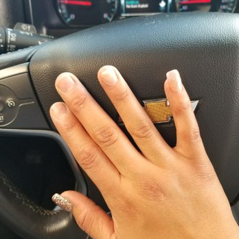 Ivory Nail Spa - After 4 days of getting a full set - Nail Salons Near Me - Chino, California Ivory Nail Spa - After 4 days of getting a full set - Nail Salons Near Me - Chino, California