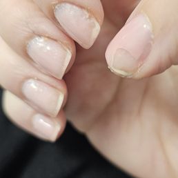 $70 for this. Pedicure looks worse. Avoid this place $70 for this. Pedicure looks worse. Avoid this place