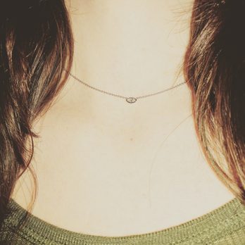 Yanina and Co - Necklace I had made-marquee diamond on a white gold chain - Jewelry Near Me - Cedar Grove, New Jersey Yanina and Co - Necklace I had made-marquee diamond on a white gold chain - Jewelry Near Me - Cedar Grove, New Jersey