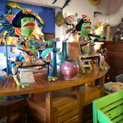 Exotic Furniture & Pottery - Our famous mariachi frogs!