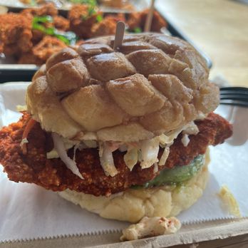 Bopomofo Cafe - Spicy chicken sandwich - Bubble Tea Near Me - Artesia, California