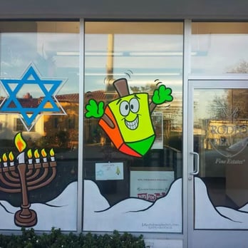 Los Angeles Window Splashes - Rodeo Realty Holiday windows - Painters Near Me Los Angeles Window Splashes - Rodeo Realty Holiday windows - Painters Near Me
