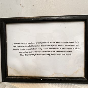Parsons - Funny sign in the loo - Seafood Near Me - London, XGL