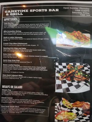 Menu photo 2 Gametime Chino, CA