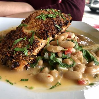 The Refectory Cafe - Seasonal mushroom crusted salmon special - New American Near Me - Durham, North Carolina The Refectory Cafe - Seasonal mushroom crusted salmon special - New American Near Me - Durham, North Carolina