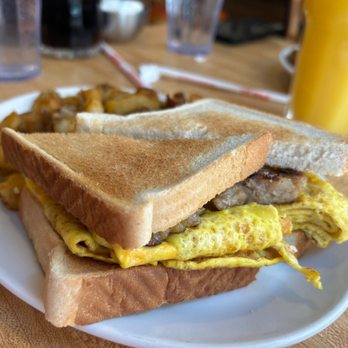 Sunset Grill - a breakfast sandwich on a plate - Diners Near Me - Toronto, Ontario