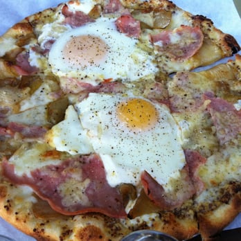 Pizzetta 211 - Farm eggs, ham, braised endives, gruyere, and mustard pizza - Pizza Near Me - San Francisco, California Pizzetta 211 - Farm eggs, ham, braised endives, gruyere, and mustard pizza - Pizza Near Me - San Francisco, California