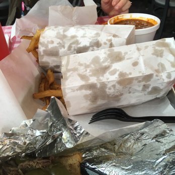 The Original Chickies - Fries. Burger. Side of chili. Beef sandwich. And one happy dude. - American Near Me - Hillside, Illinois The Original Chickies - Fries. Burger. Side of chili. Beef sandwich. And one happy dude. - American Near Me - Hillside, Illinois