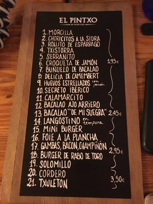 Menu photo 7 El Pintxo de Petritxol Barcelona, B