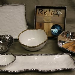 Pampa Bay Made from Titanium and Porcelain. Its Dishwasher and oven safe. Makes a Beautiful Gift!