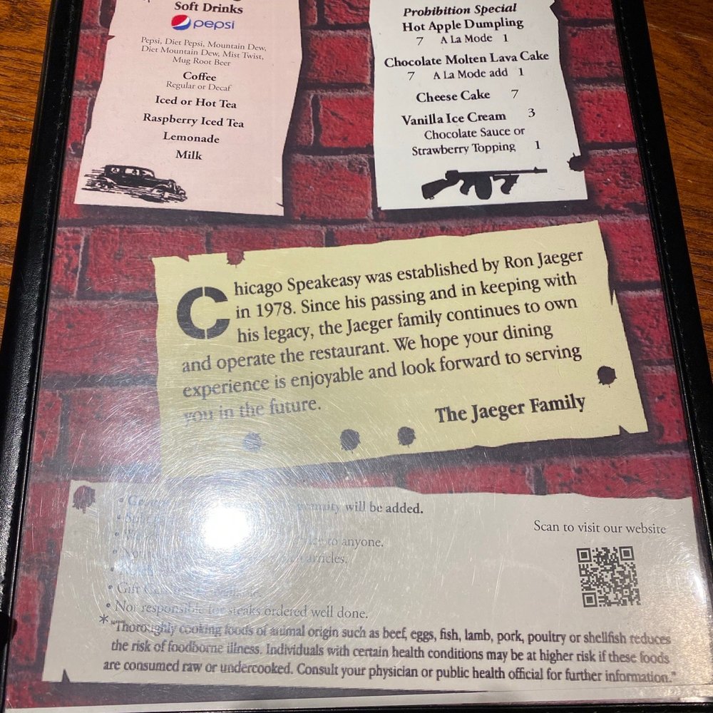 Chicago Speakeasy - Menu - New American Near Me - Des Moines, Iowa Chicago Speakeasy - Menu - New American Near Me - Des Moines, Iowa