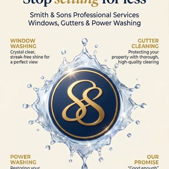 Smith & Son's - A flyer Cody sent me. Their website is amazing too. They do a lot of services. - Window Washing Near Me