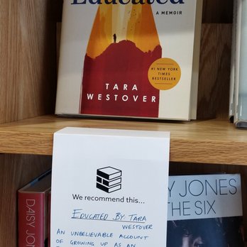 Brick & Mortar Books - A wall of staff recommendations - Bookstores Near Me - Redmond, Washington