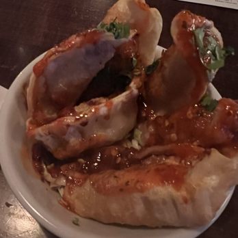 Lavergne's Tavern - Potstickers? Covered in siracha - Beer Bar Near Me - Berwyn, Illinois