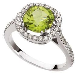 Werner Jewelers - Peridot and Diamond ring