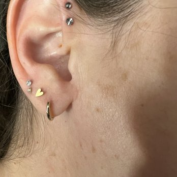 Enigma Professional Piercing Studio - A new double forward helix added to my ear. Evan always does the best job! - Piercing Near Me - San Diego, California Enigma Professional Piercing Studio - A new double forward helix added to my ear. Evan always does the best job! - Piercing Near Me - San Diego, California