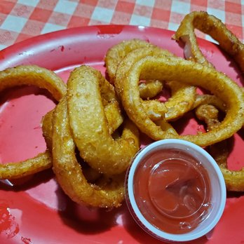 Bucky Bee's BBQ - Crispy tasty side of onion rings for $2.50 - Barbeque Near Me - Cave City, Kentucky