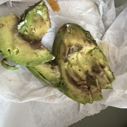 I feel they shouldn't have even served this avocado. I feel they shouldn't have even served this avocado.
