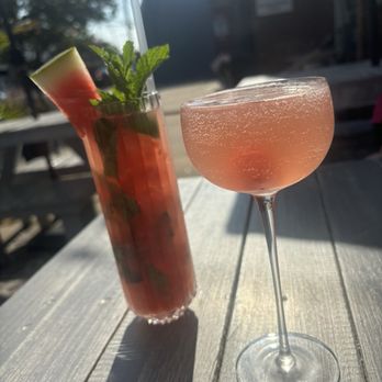 Michaelangelos Wine Bar - Watermelon mojito (left) Cosmo (right) - Wine Bars Near Me - Massapequa Park, New York Michaelangelos Wine Bar - Watermelon mojito (left) Cosmo (right) - Wine Bars Near Me - Massapequa Park, New York