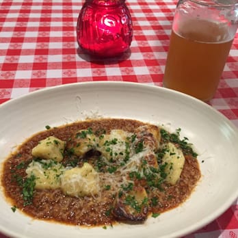 Mother - Gnocchi in a mushroom bolognese sauce (and some kombucha!) - Vegetarian Near Me - Sacramento, California