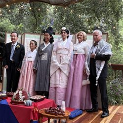 The 1909 - Pyebaek ceremony (outside vendor provided set up) on the deck