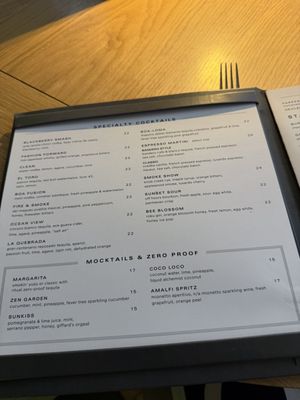Menu photo 1 BOA Steakhouse Las Vegas, NV